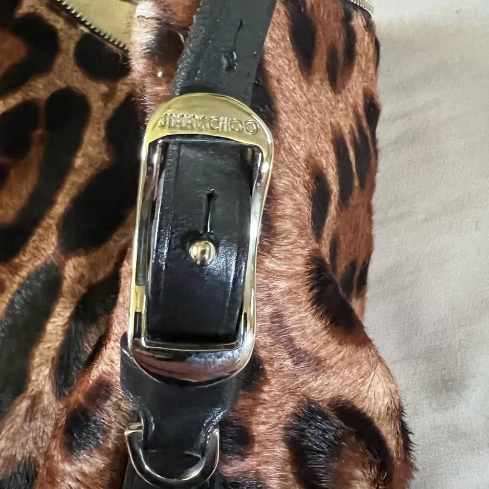 Jimmy Choo leopard calf hair and leather bag - Picture 15 of 16